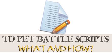 how to write pet battle script.